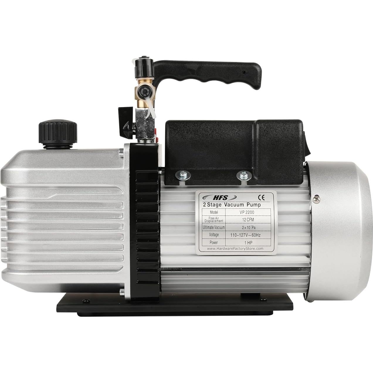 Bomba de Vacío HFS VP2200-NS 12 CFM 1HP 110V 2 Etapas