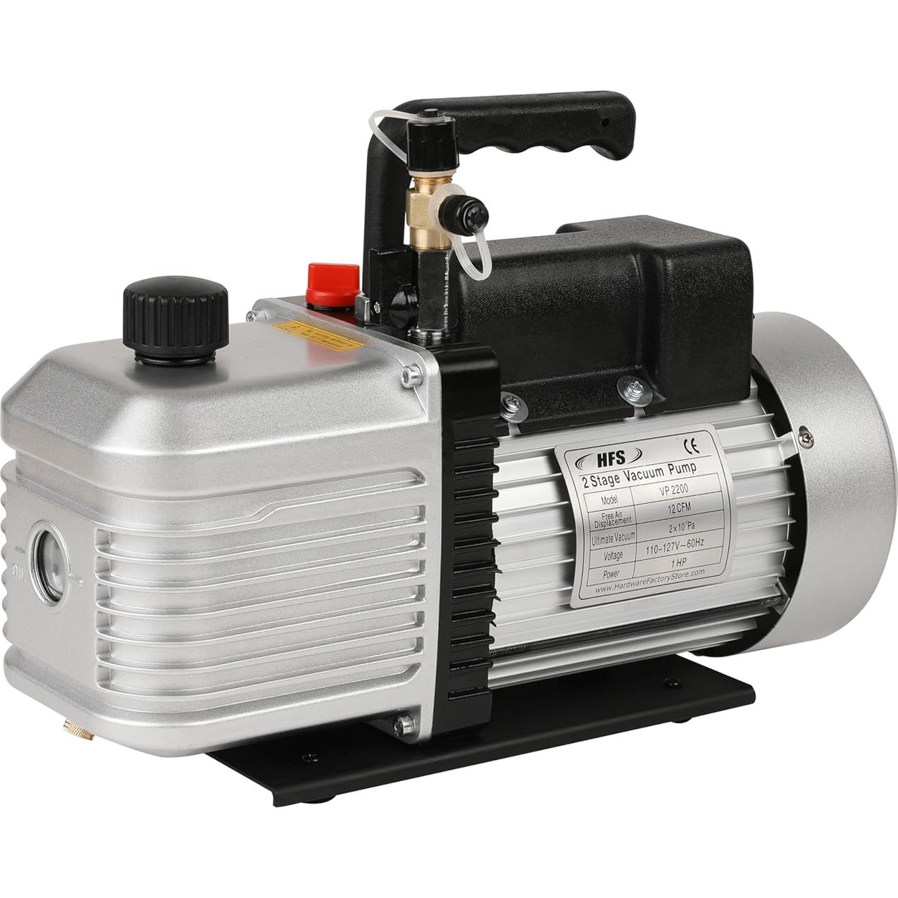 Bomba de Vacío HFS VP2200-NS 12 CFM 1HP 110V 2 Etapas