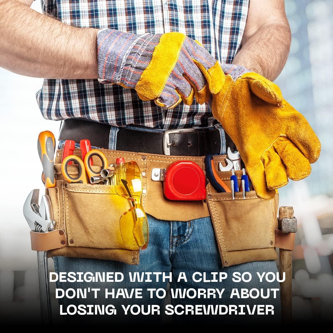 Mini Destornillador de Bolsillo Silginnes - Paquete de 3 - Acero