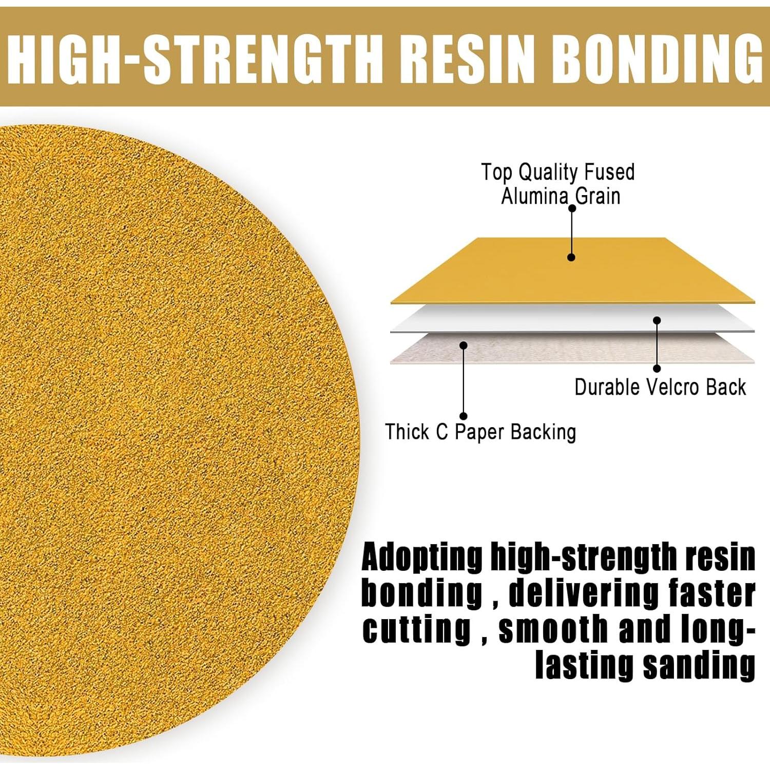 Disco de Lijado 6" SSIIXX Hook and Loop 60 Granos - Paquete 100