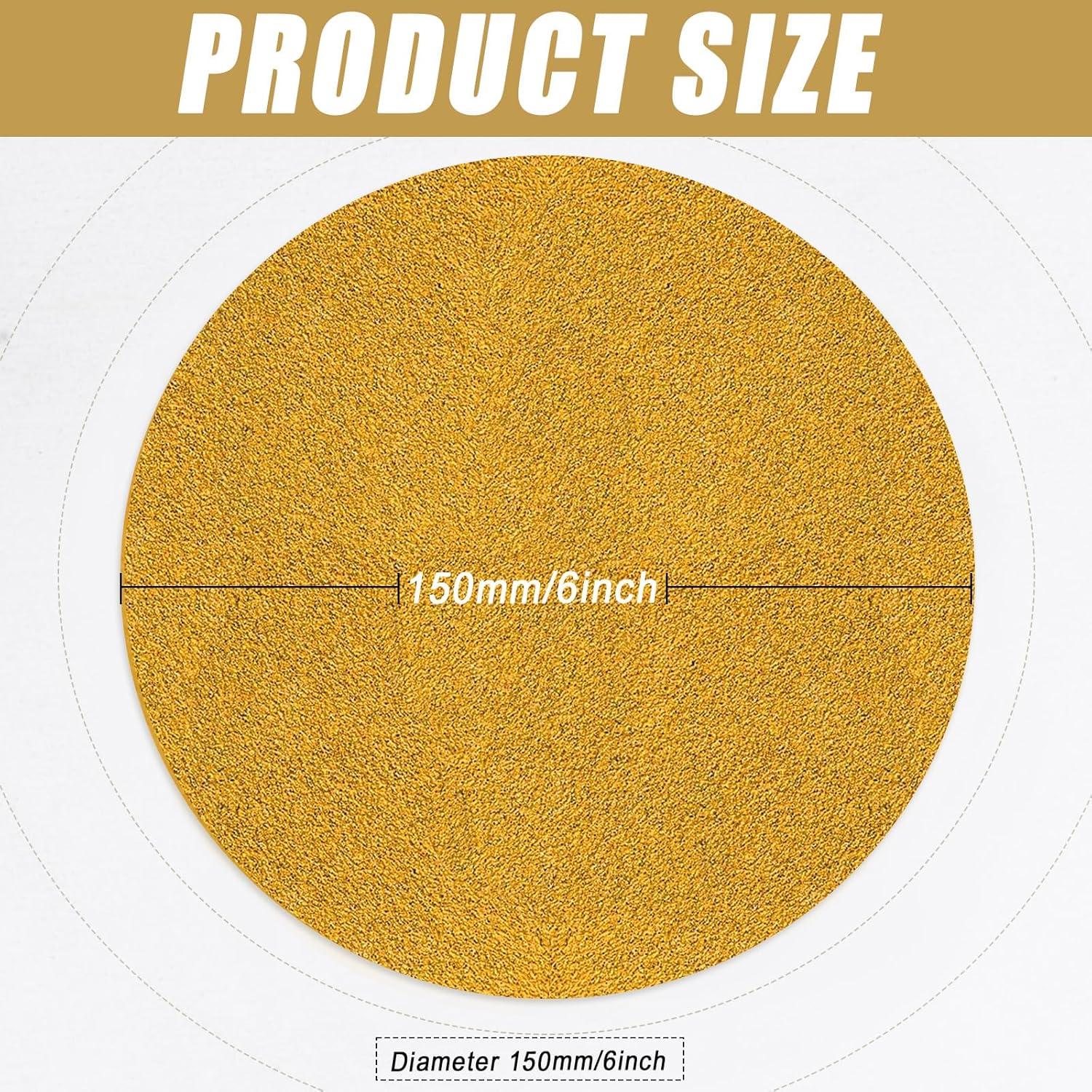 Disco de Lijado 6" SSIIXX Hook and Loop 60 Granos - Paquete 100