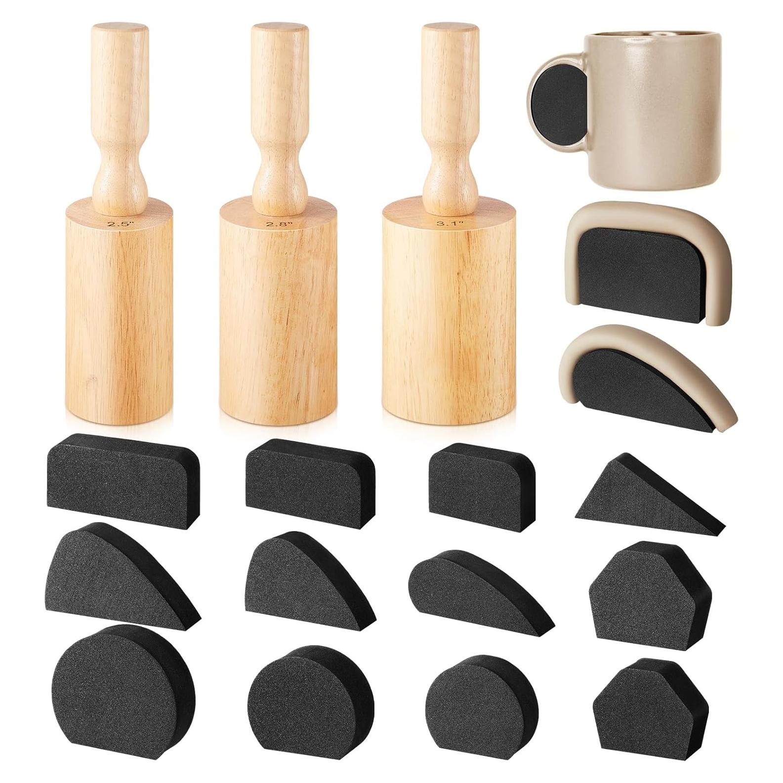 Moldes de Cerámica Juexica para Tazas 3 Pcs 6.35-7.87 cm