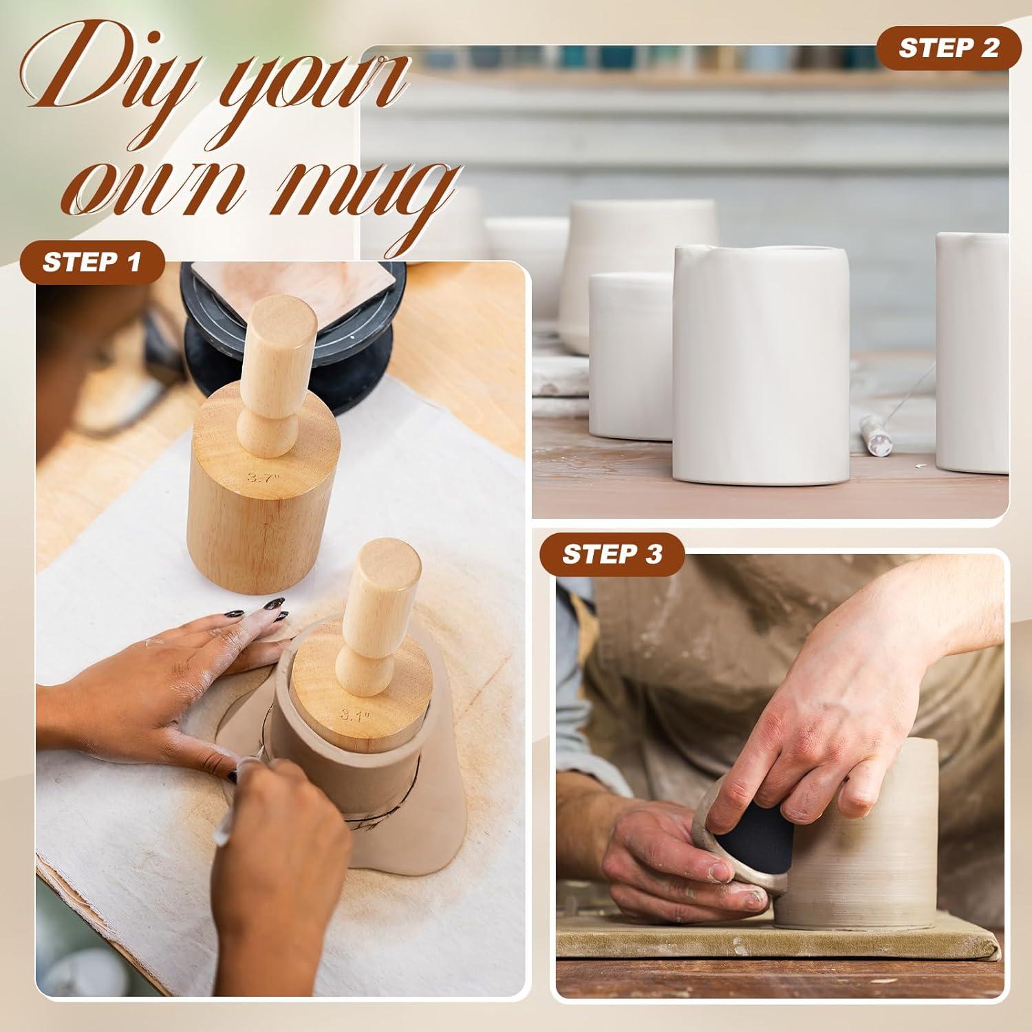 Moldes de Cerámica Juexica para Tazas 3 Pcs 6.35-7.87 cm