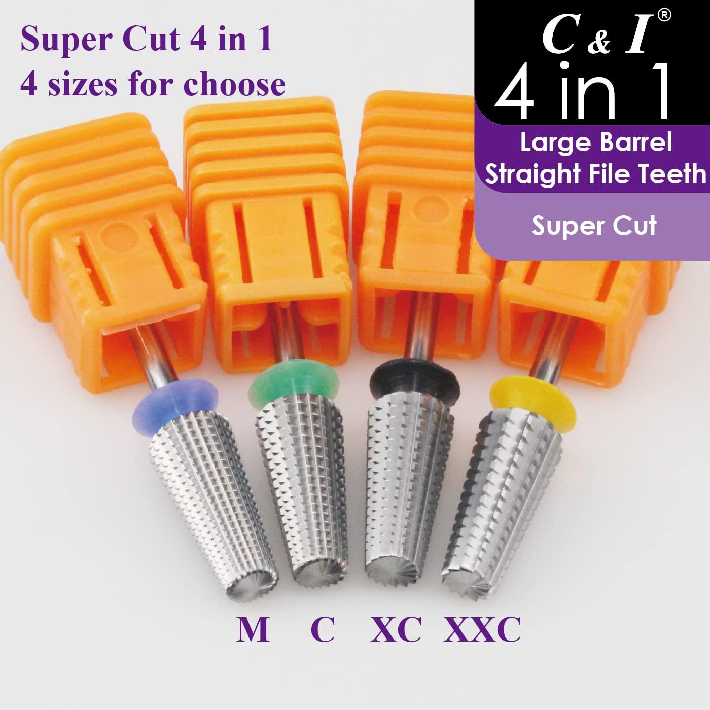 Broca de Uñas 4 en 1 C&I Super Corte E-File Grueso-C