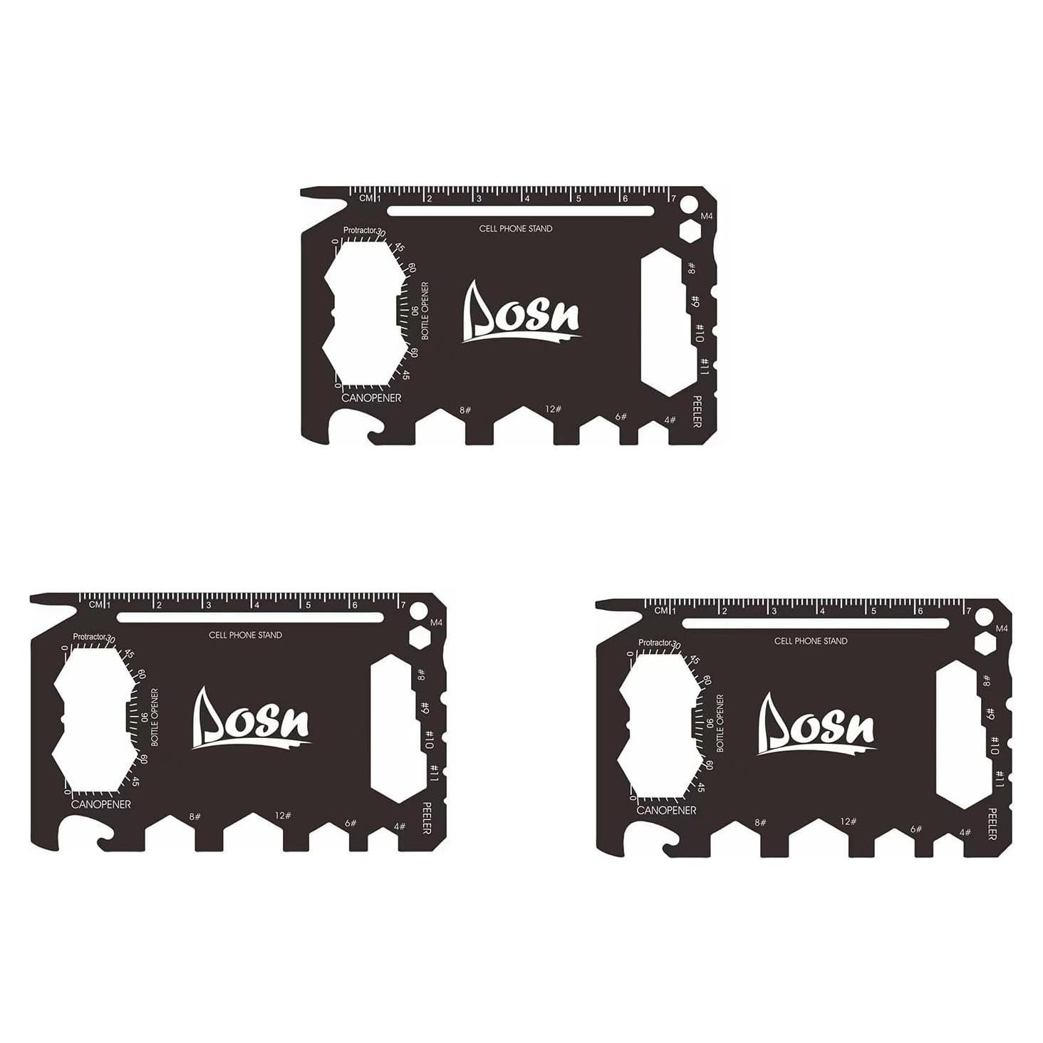 Multiherramienta de Billetera DLOSN - Acero Inoxidable, 3 Piezas