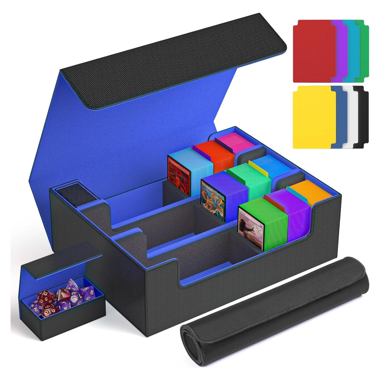 Caja de Almacenamiento de Cartas PUKYO 3000 Cartas Negro/Azul