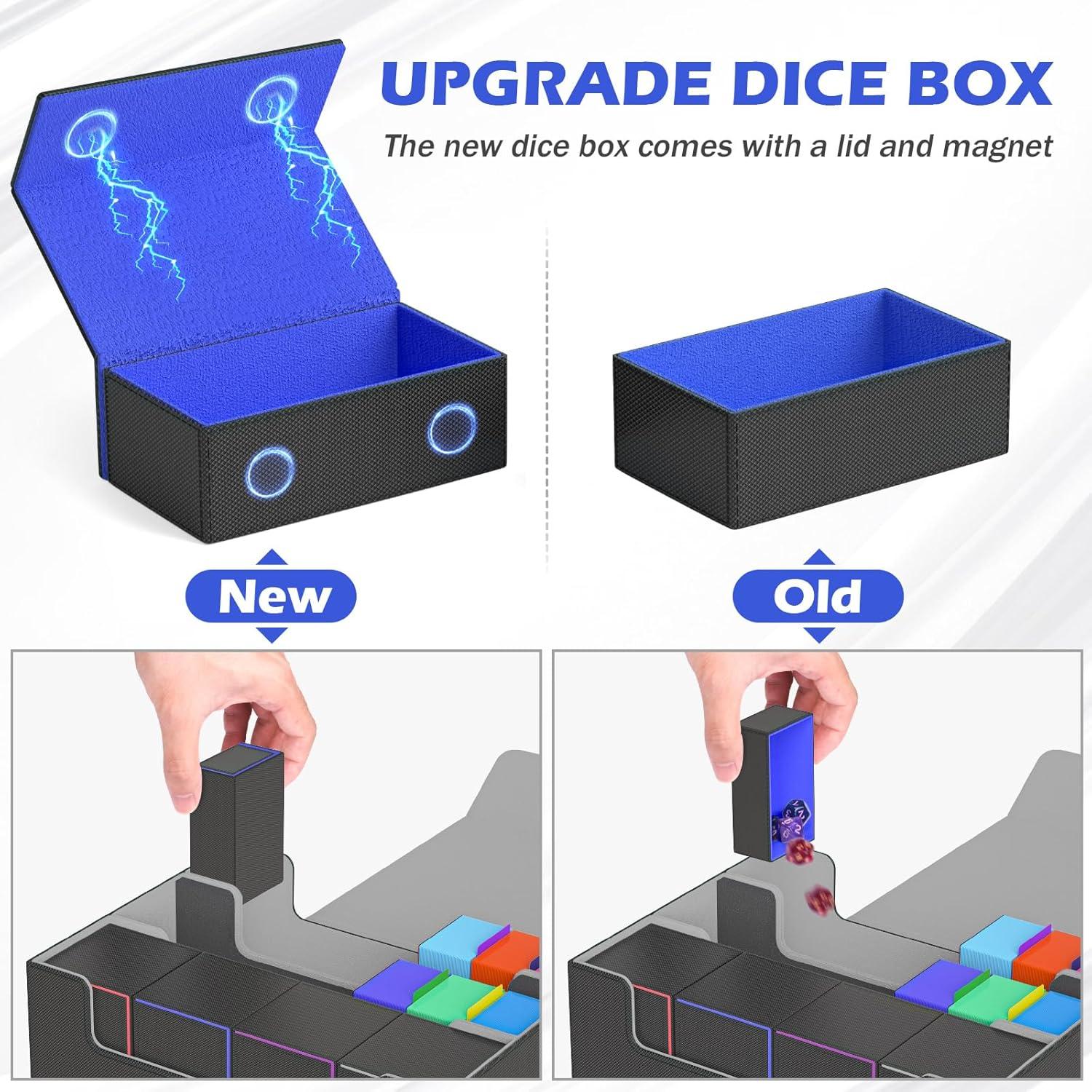 Caja de Almacenamiento de Cartas PUKYO 3000 Cartas Negro/Azul