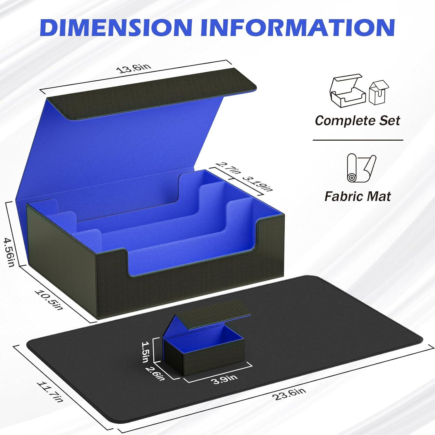 Caja de Almacenamiento de Cartas PUKYO 3000 Cartas Negro/Azul