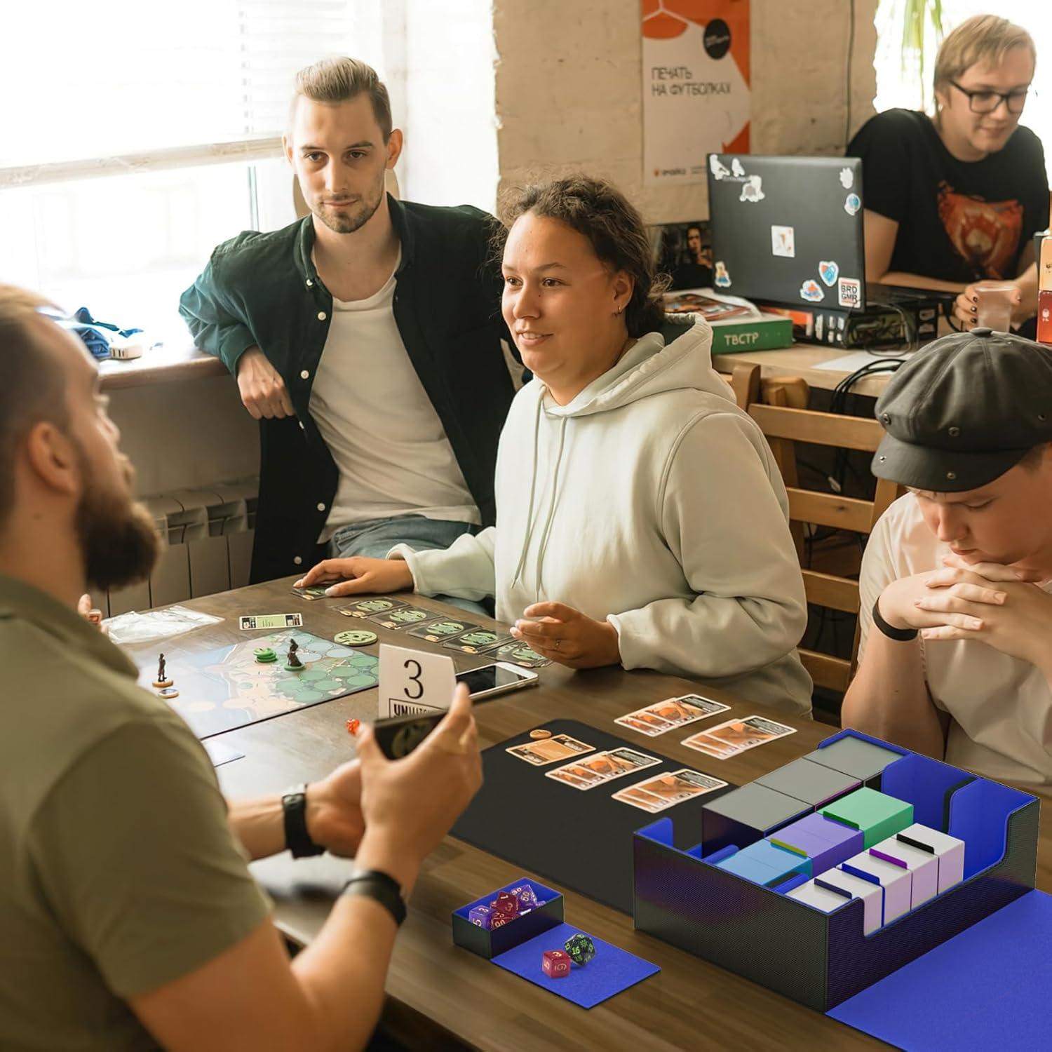 Caja de Almacenamiento de Cartas PUKYO 3000 Cartas Negro/Azul