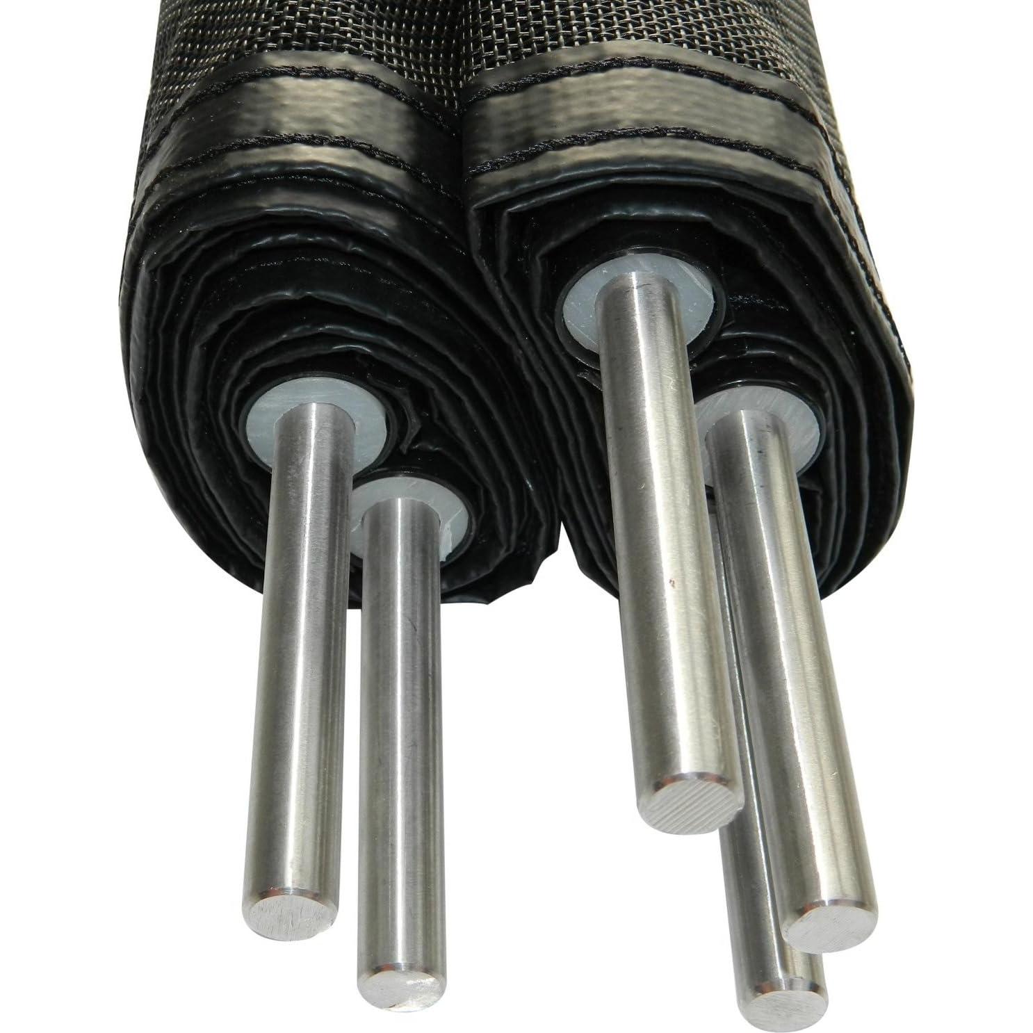 Valla de piscina Life Saver DIY 4 pies x 12 pies negra con puerta