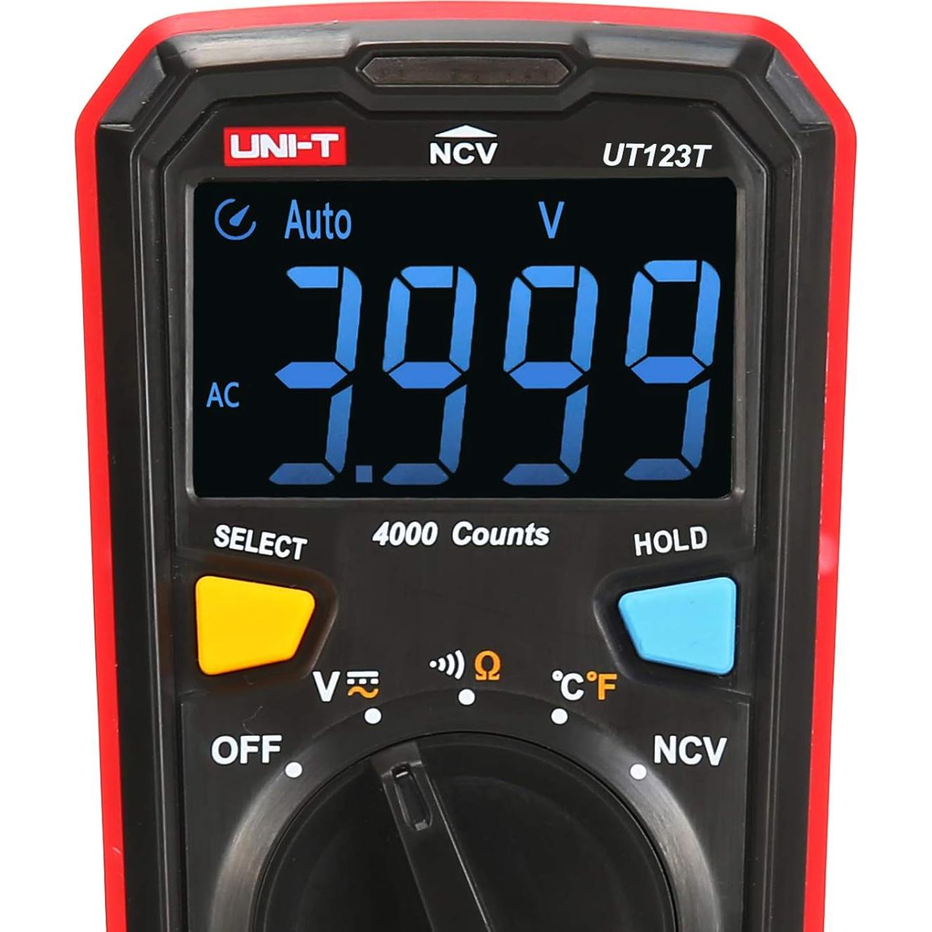 Multímetro Digital UNI-T UT123T con Rango Automático y Termopar