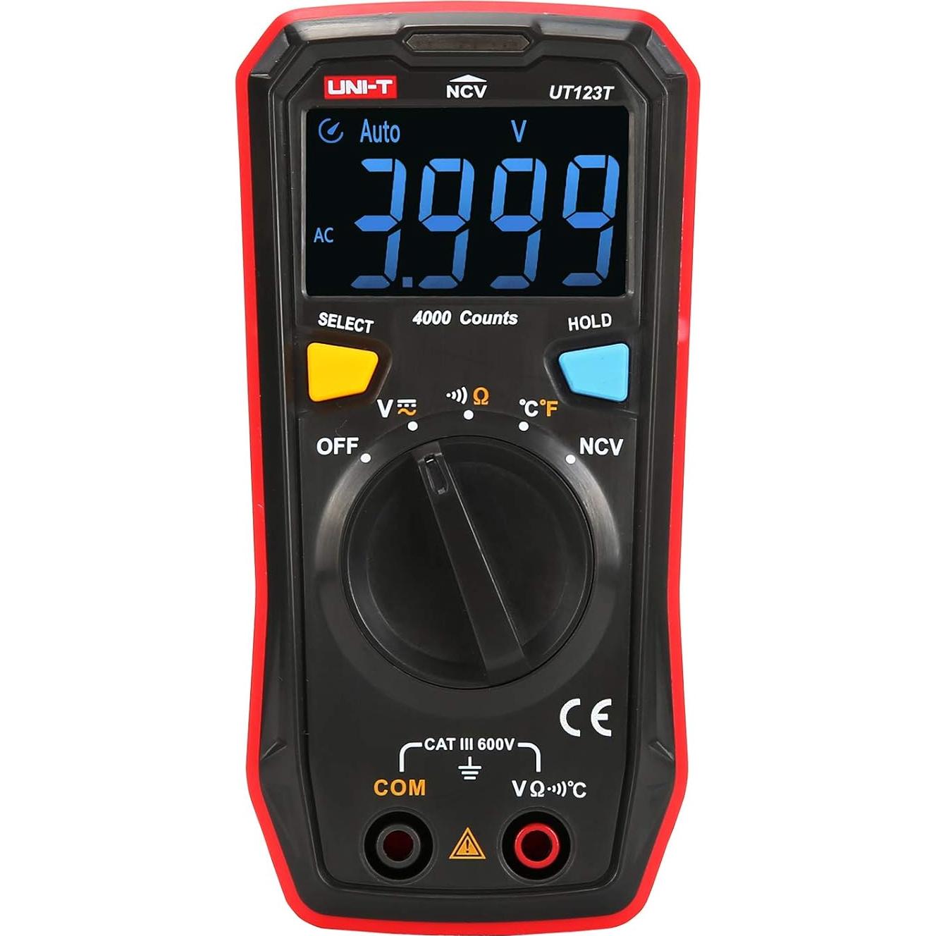 Multímetro Digital UNI-T UT123T con Rango Automático y Termopar