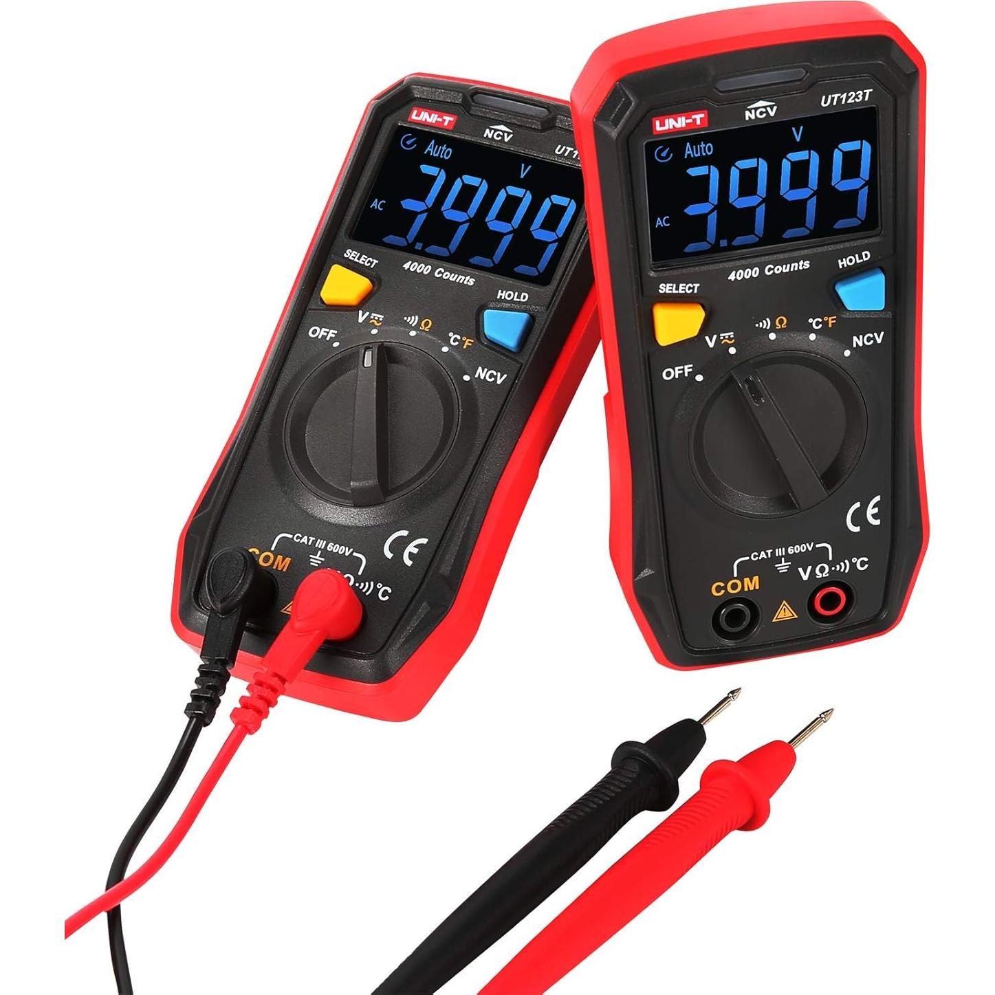 Multímetro Digital UNI-T UT123T con Rango Automático y Termopar