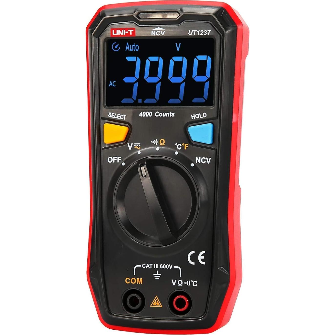 Multímetro Digital UNI-T UT123T con Rango Automático y Termopar