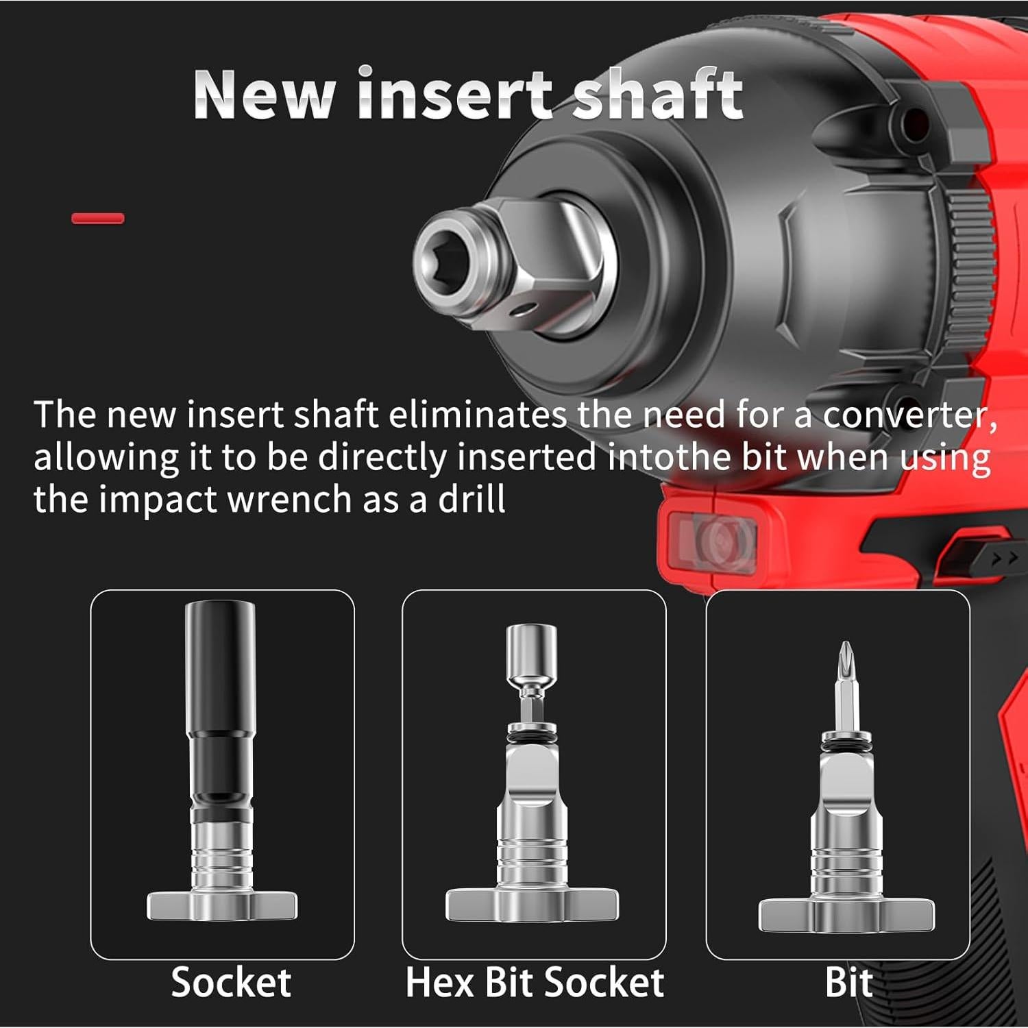 Llave de impacto inalámbrica NAWIN 350 Nm 20V con batería 4.0Ah