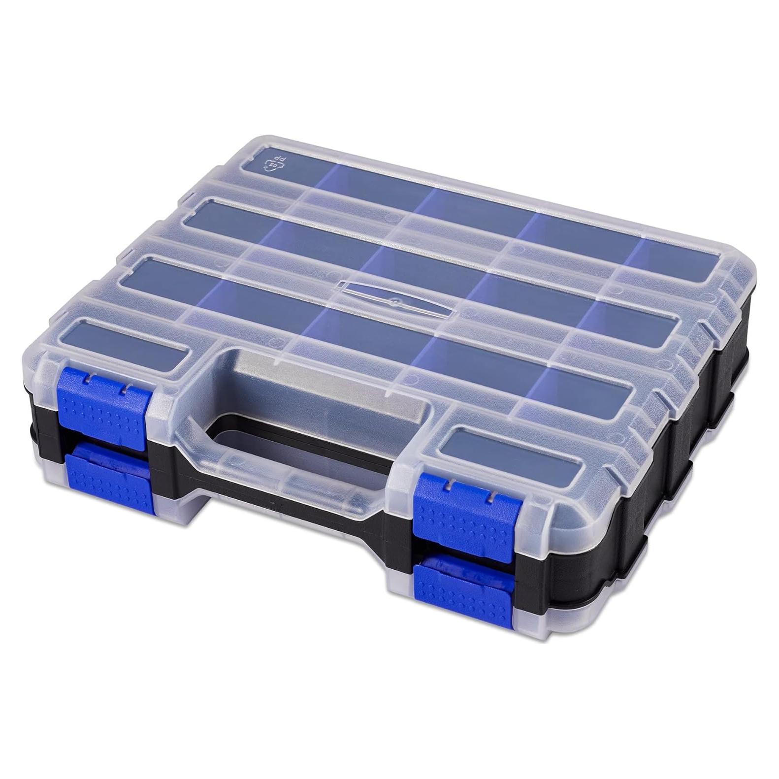 Caja Organizadora de Herramientas AIDY-PRO 34 Compartimentos Azul
