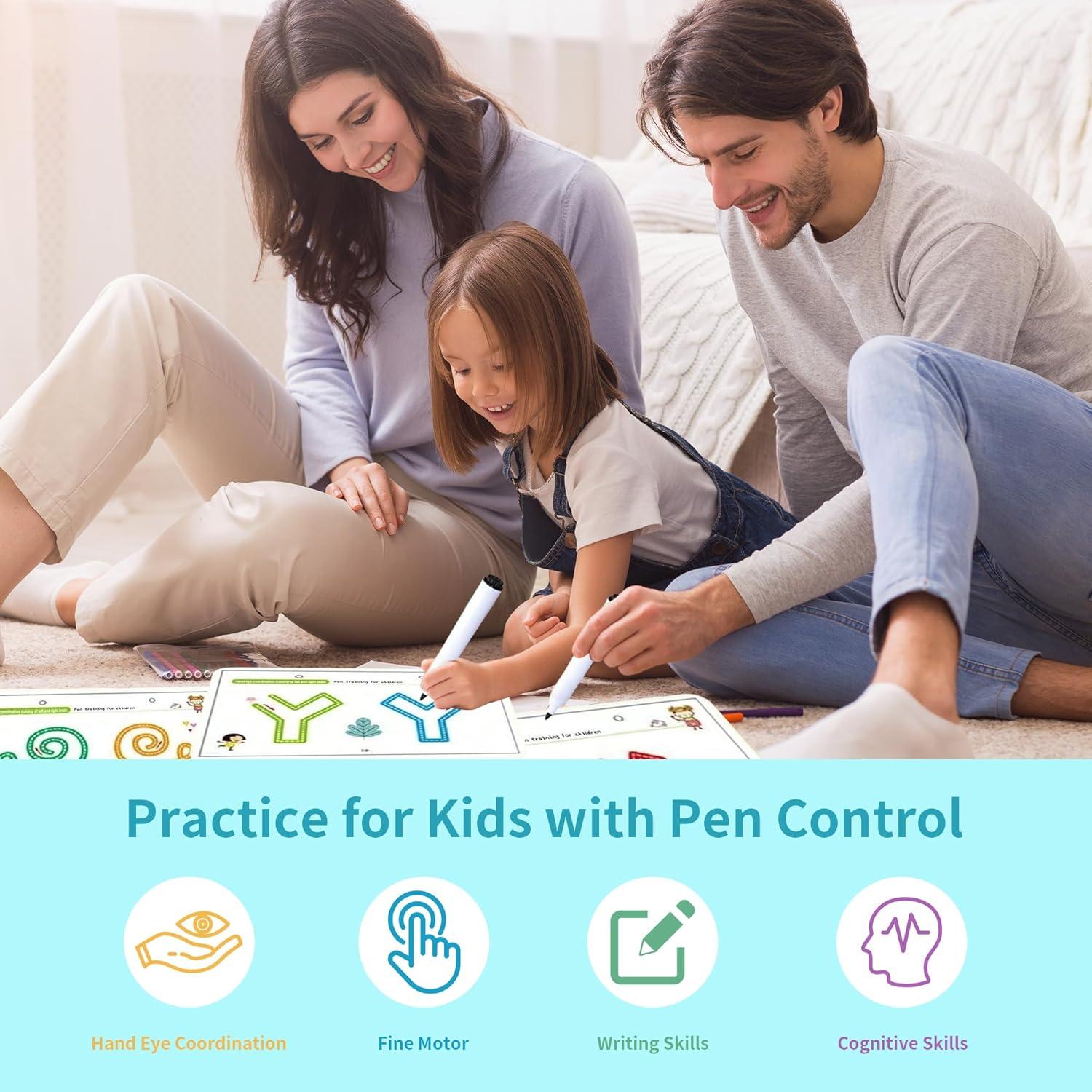 Cuaderno Scribble Smart 4PCS para Niños 3-5 Años