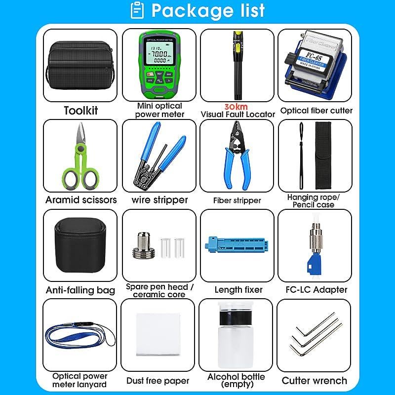 Kit de herramientas FTTH SAIVXIAN con cortador y medidor