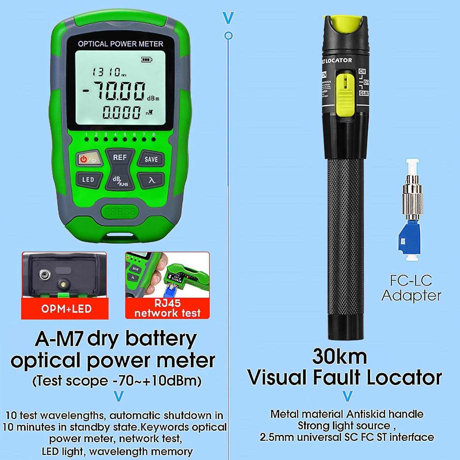 Kit de herramientas FTTH SAIVXIAN con cortador y medidor