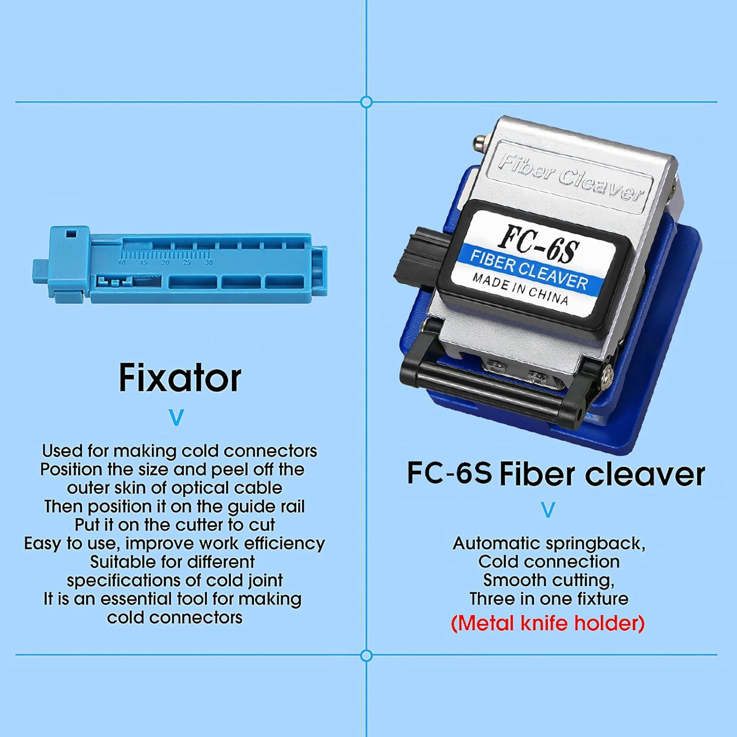 Kit de herramientas FTTH SAIVXIAN con cortador y medidor