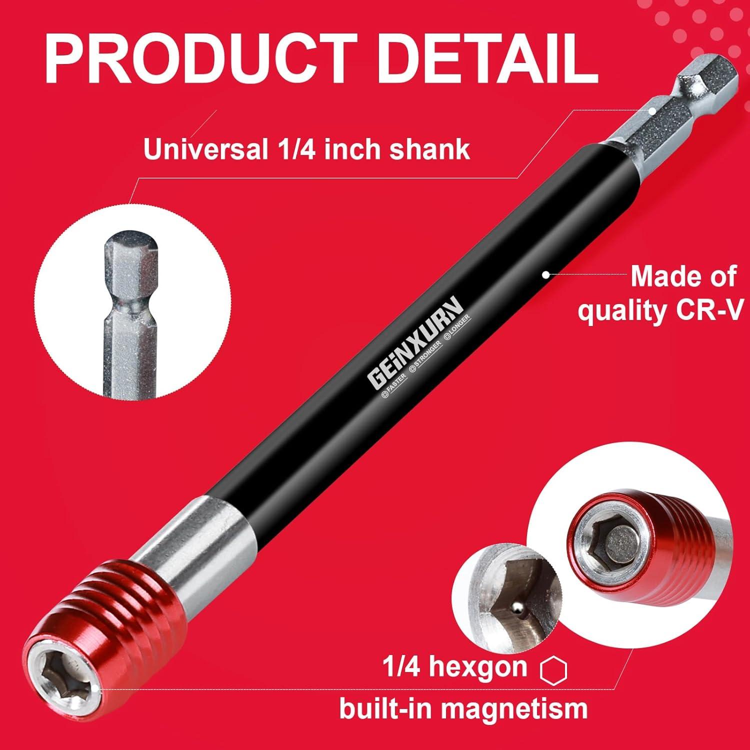 Soporte de Punta de Destornillador GEINXURN 150 mm Magnético