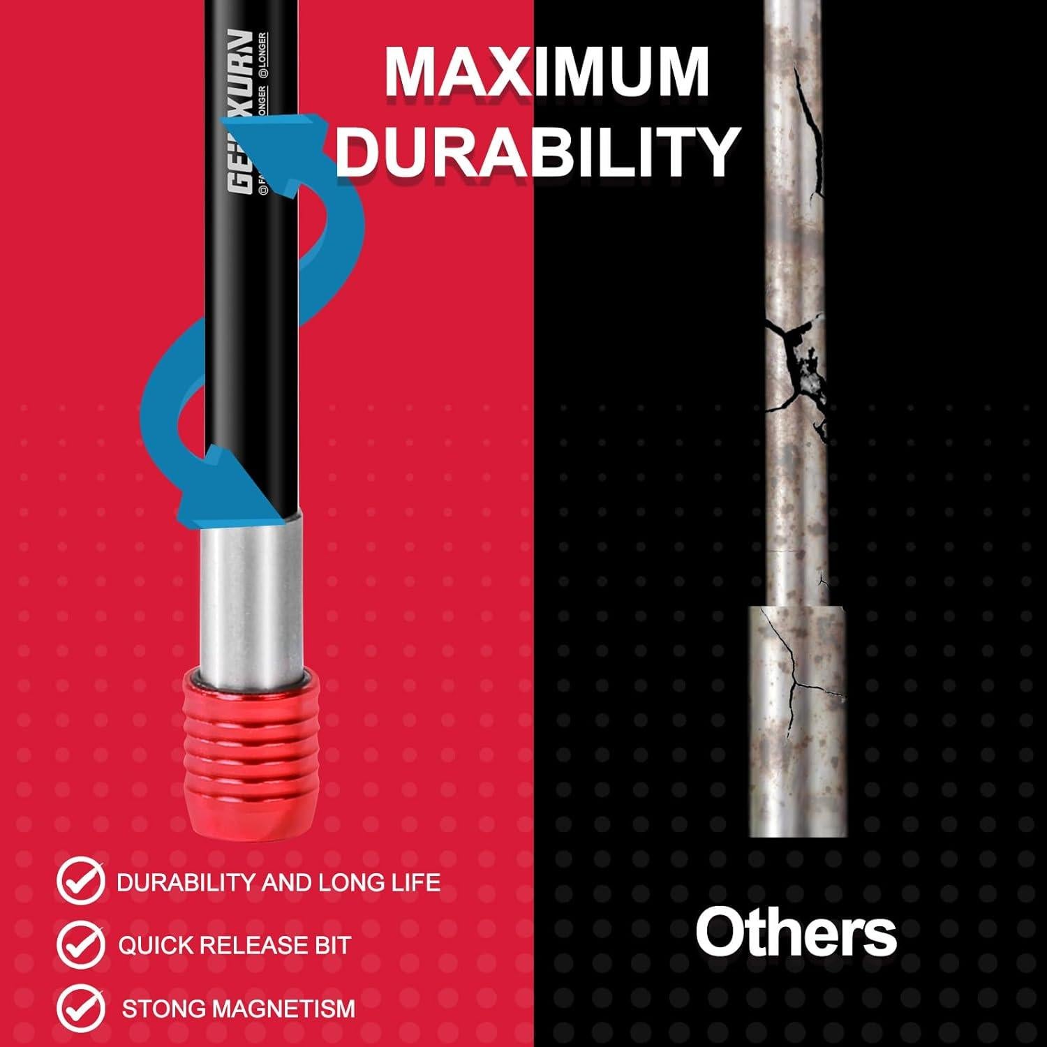 Soporte de Punta de Destornillador GEINXURN 150 mm Magnético