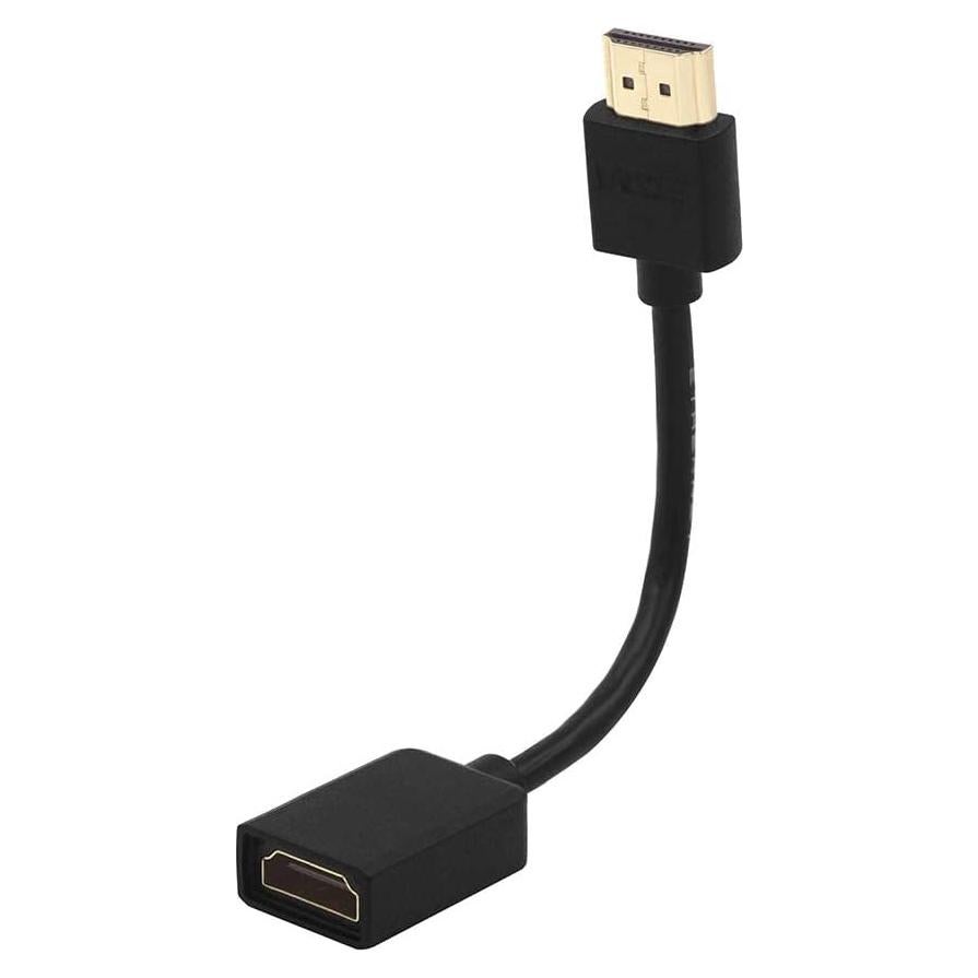 Adaptador HDMI Corto VCE Macho a Hembra 4K 3D 20cm