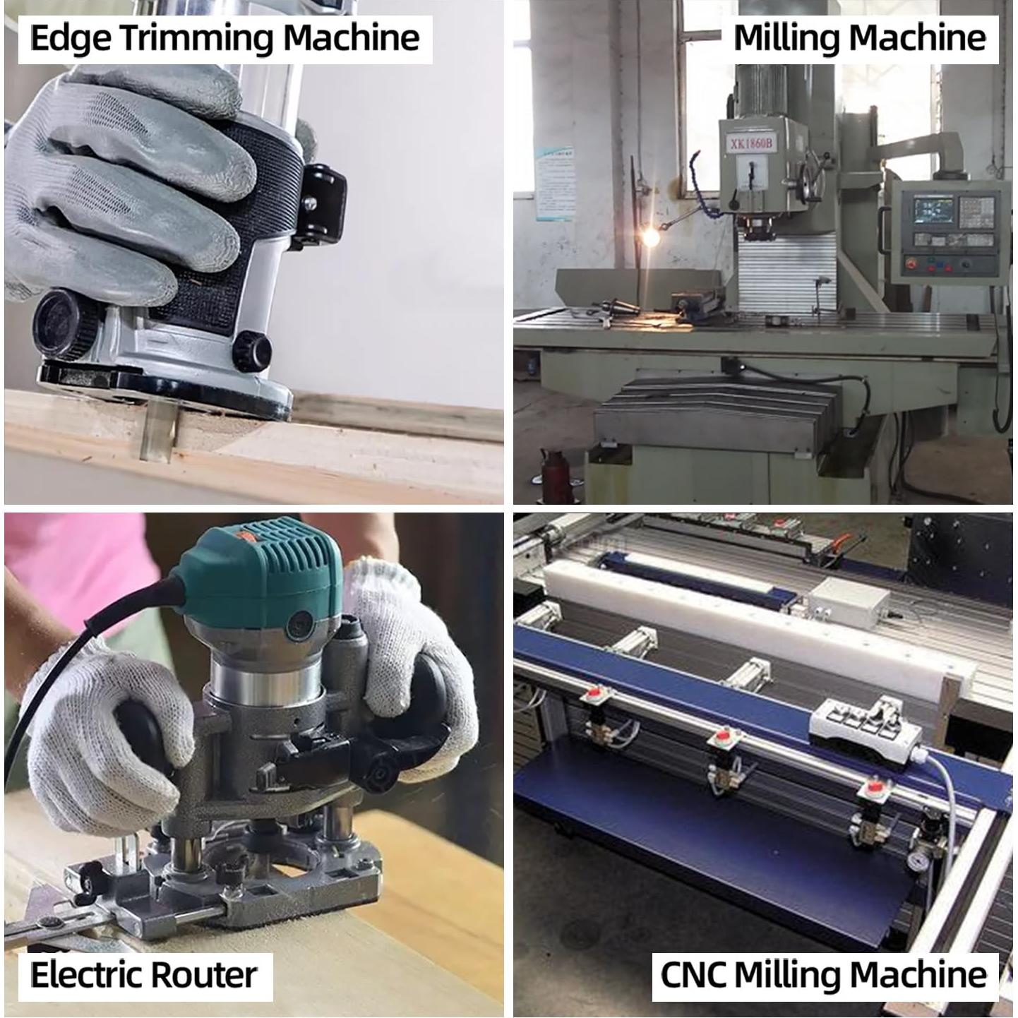 Bit de Fresado de Carburo Ganzoom 1/4" Corte Descendente