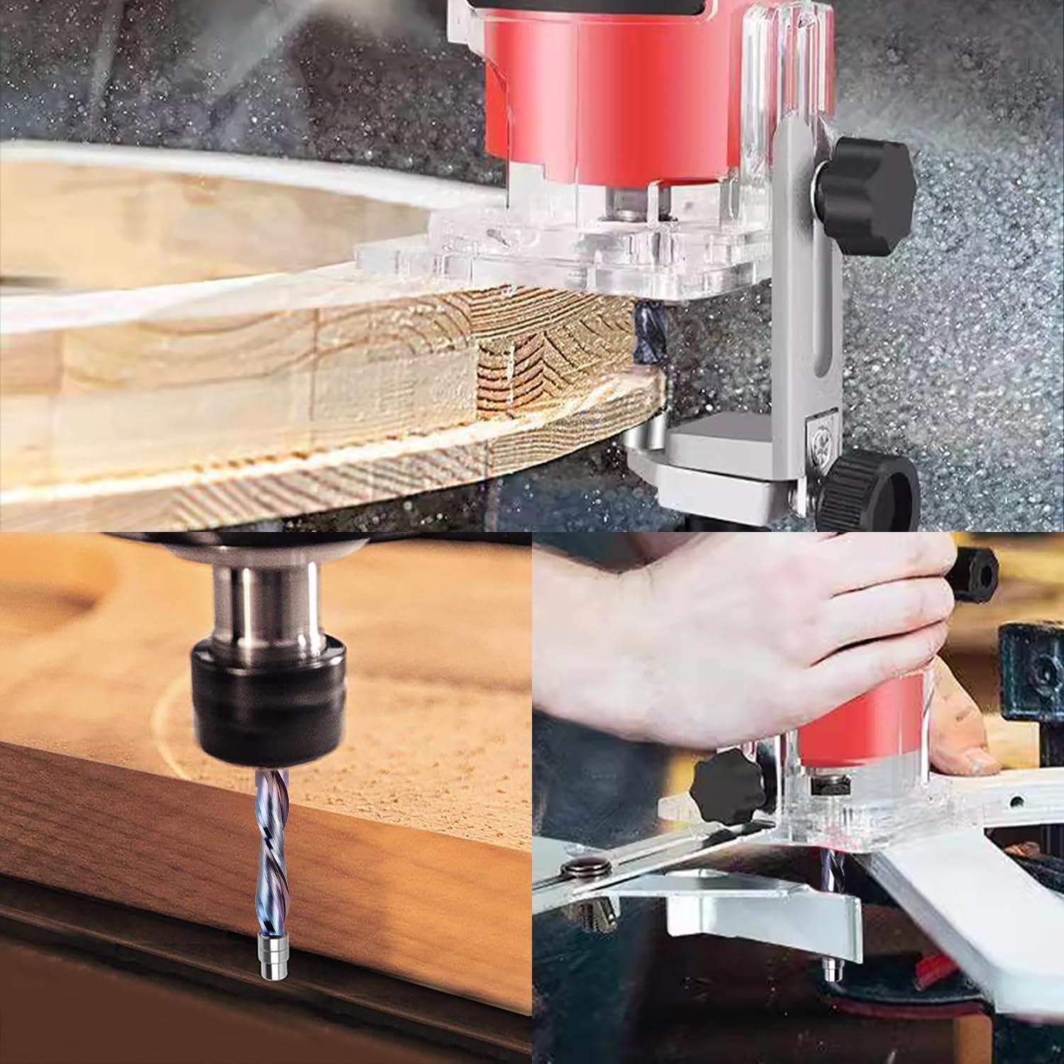 Bit de Fresado de Carburo Ganzoom 1/4" Corte Descendente