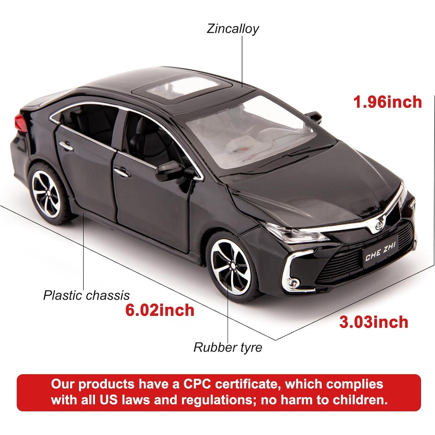 Coche de Juguete BDTCTK Corolla 1:32 Retroceso Sonido Luz