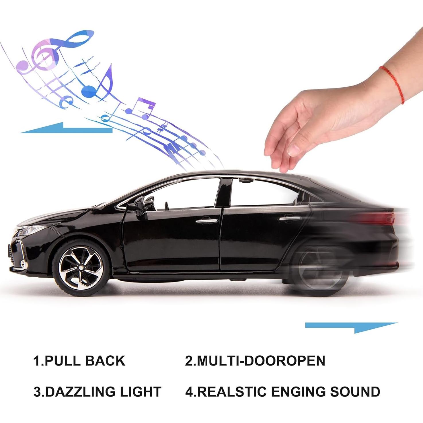 Coche de Juguete BDTCTK Corolla 1:32 Retroceso Sonido Luz