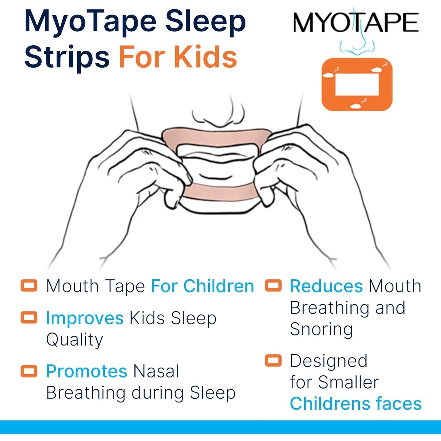 Tiras para dormir MyoTape S - Mejora respiración nasal