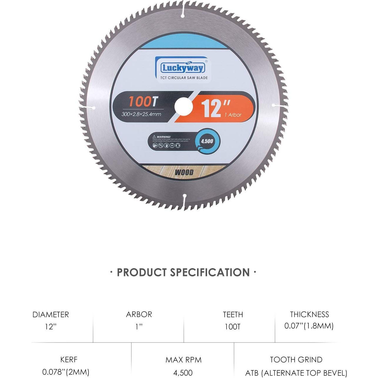 Hoja de Sierra Ingletadora Luckyway 30.48 cm 100T 2-Pack
