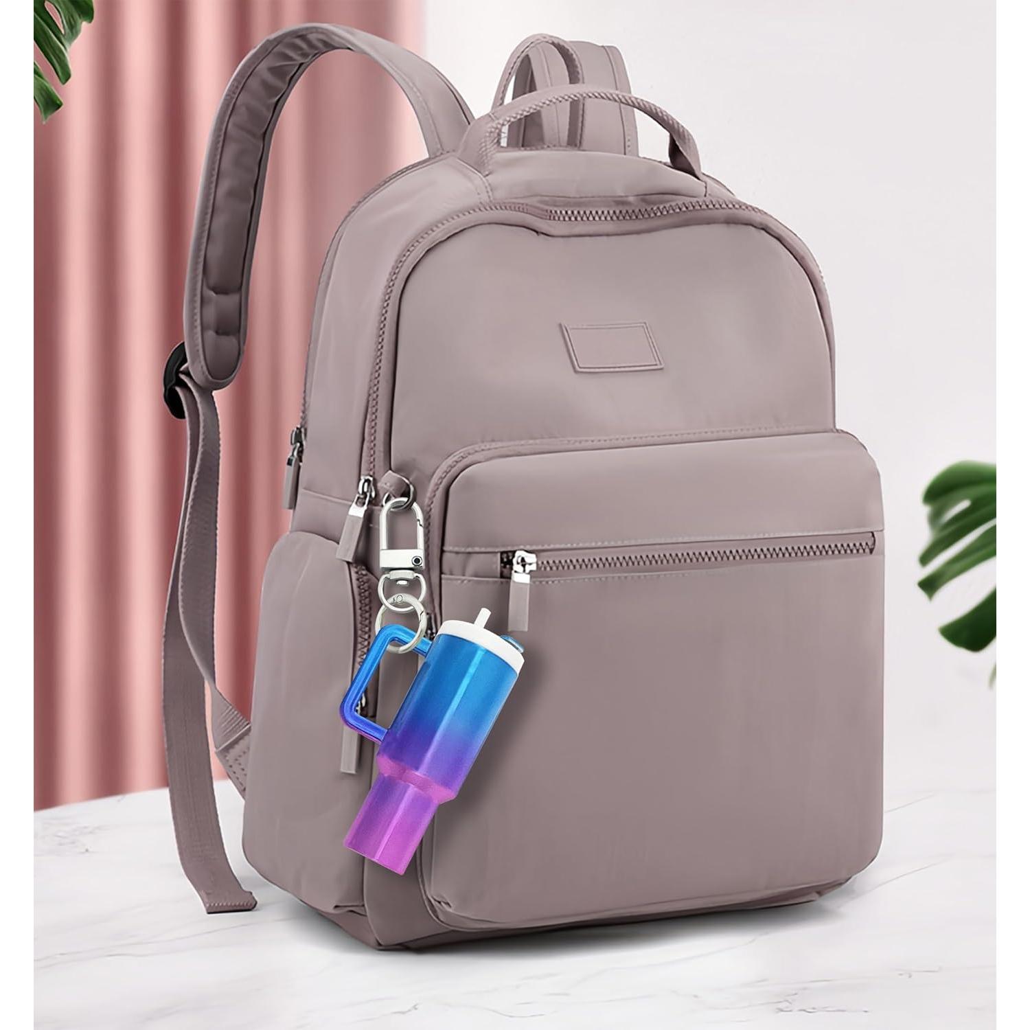 Llavero Mini Tumbler 2PCS para Mujeres - Azul Colorido y Oro