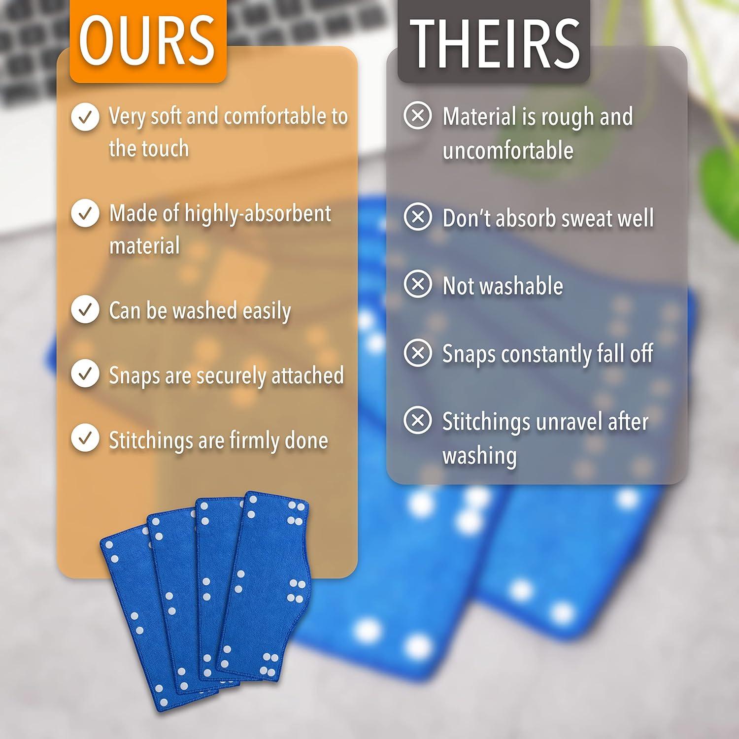 Banda para casco UNCO - Paquete de 4, lavable y cómoda