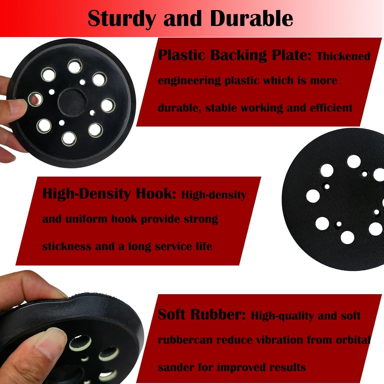 Pad de Lijado 12.7 cm Tockrop para Lijadora Ryobi RS290 y más