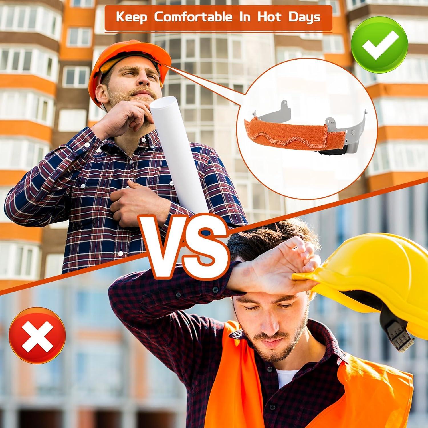 Banda de Sudor para Casco OCQOTAT 6 Piezas Algodón