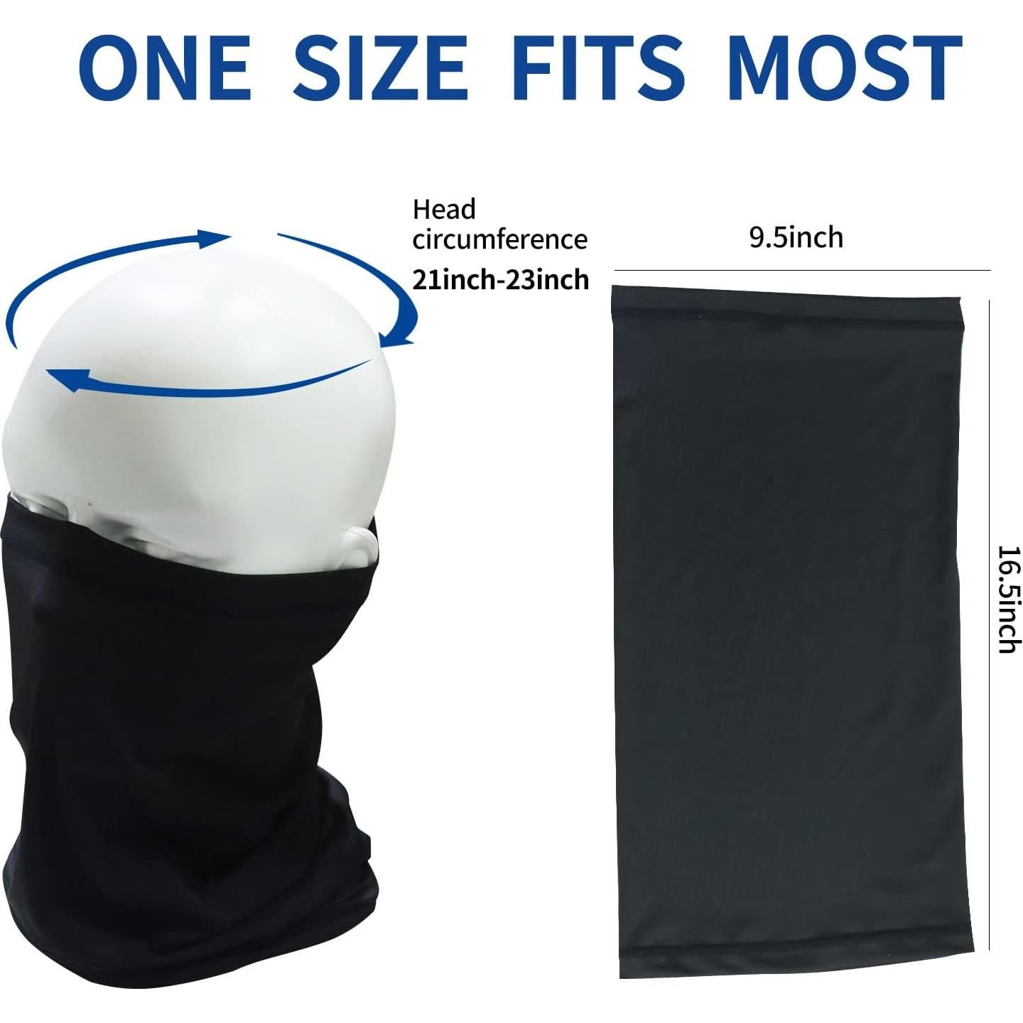 Gaiter de Cuello SHEVERCH Paquete de 6 Protección Solar