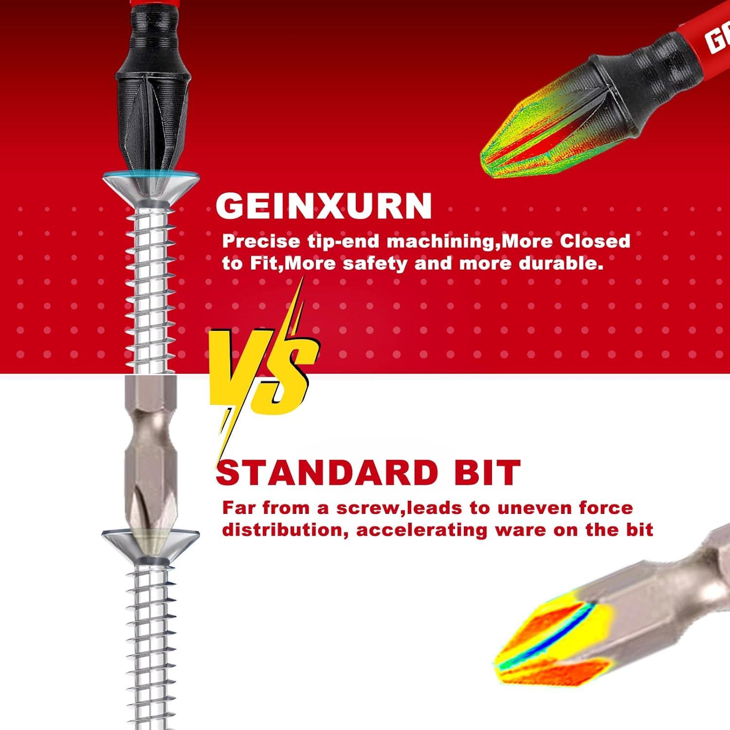 Juego de 15 Bits de Destornillador PH1 1" GEINXURN S2