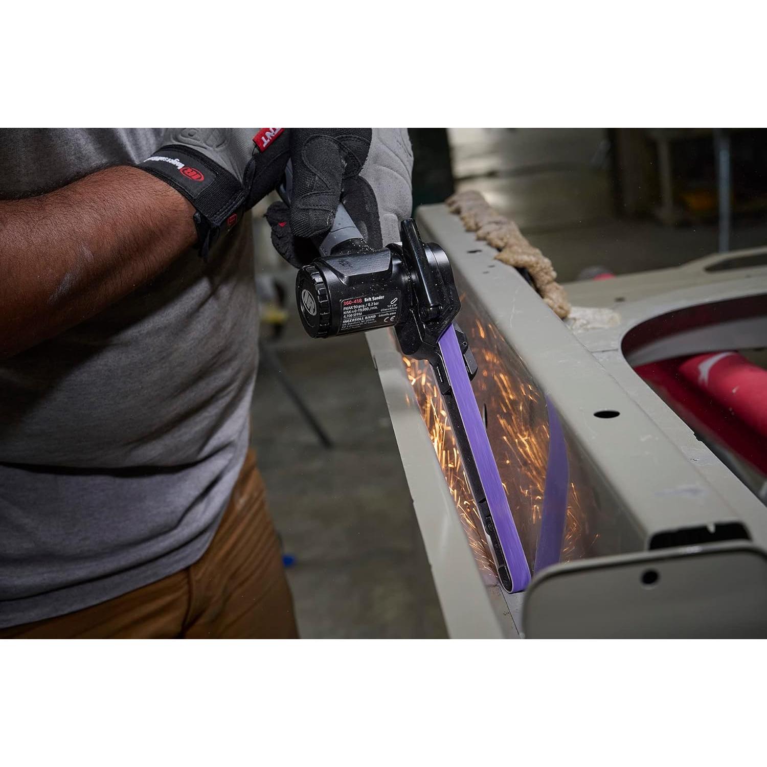 Lijadora de Banda Neumática Ingersoll Rand 360-418 1.27x45.72cm 0.6HP