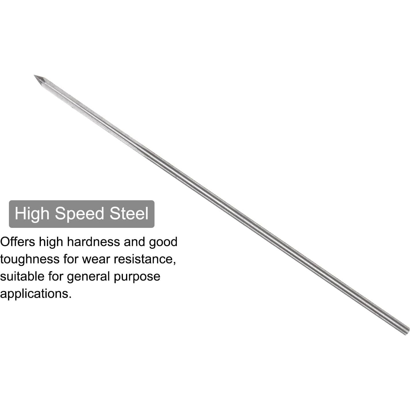 Broca Reamer Chucking 1mm H7 Acero Alta Velocidad uxcell