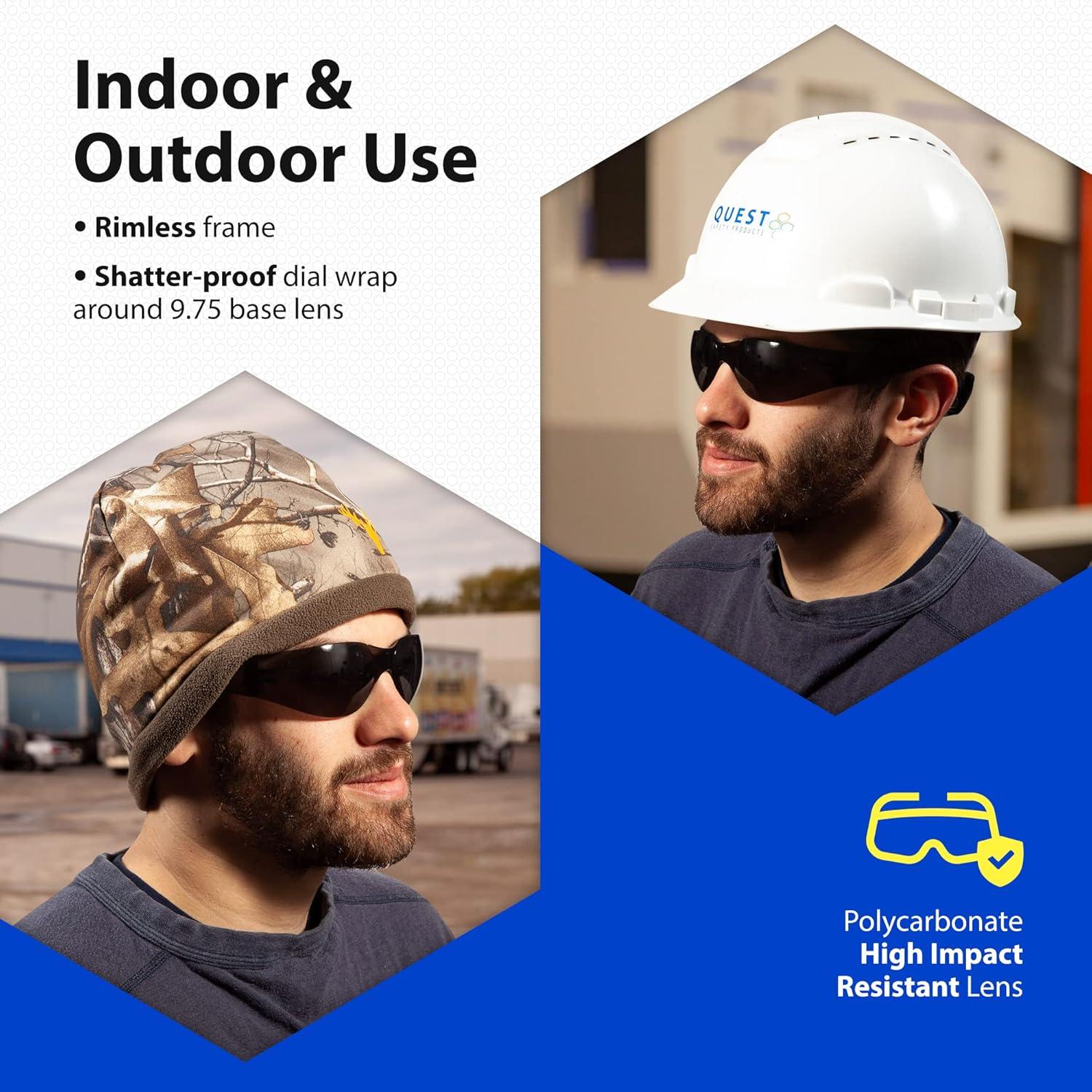 Gafas de Seguridad Quest - Lente Resistente UVA/UVB