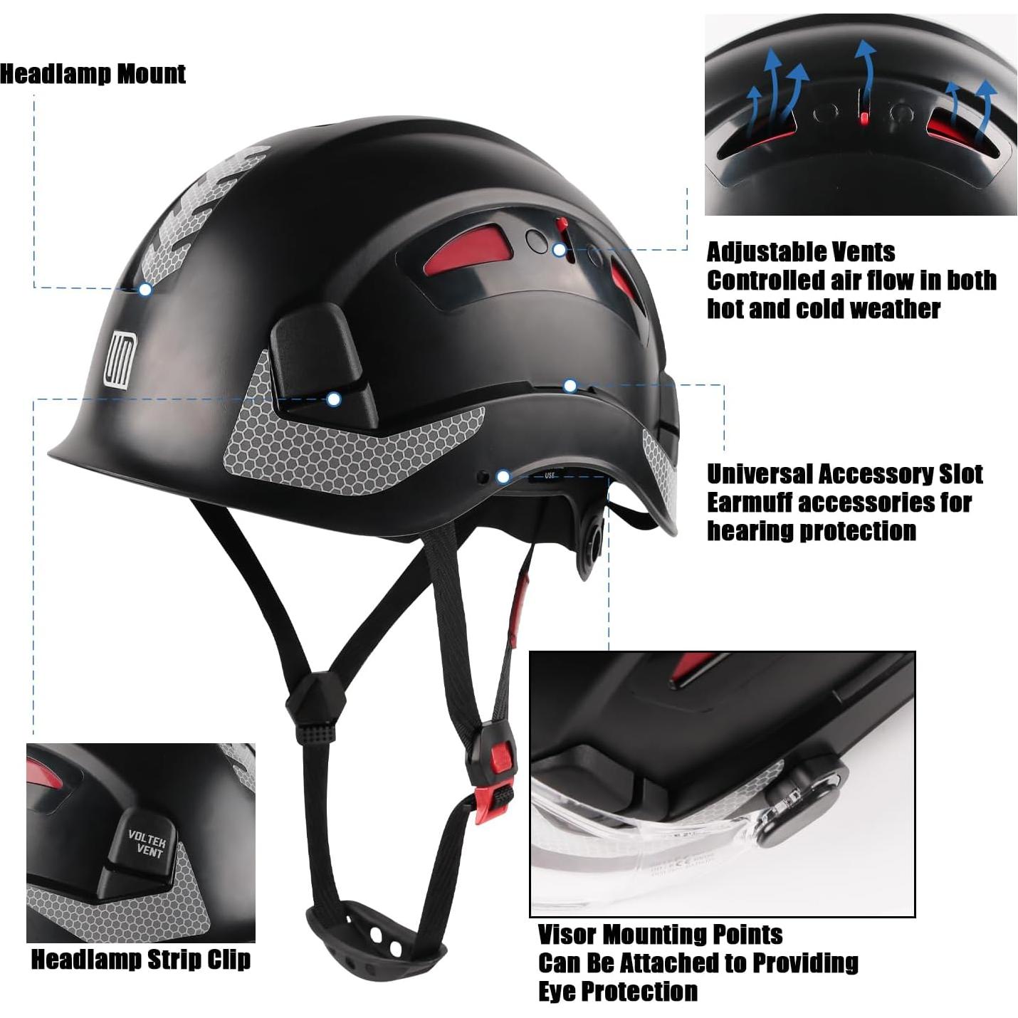 Casco de Seguridad UM ULTRAMAXX VOLTEK VENT Negro