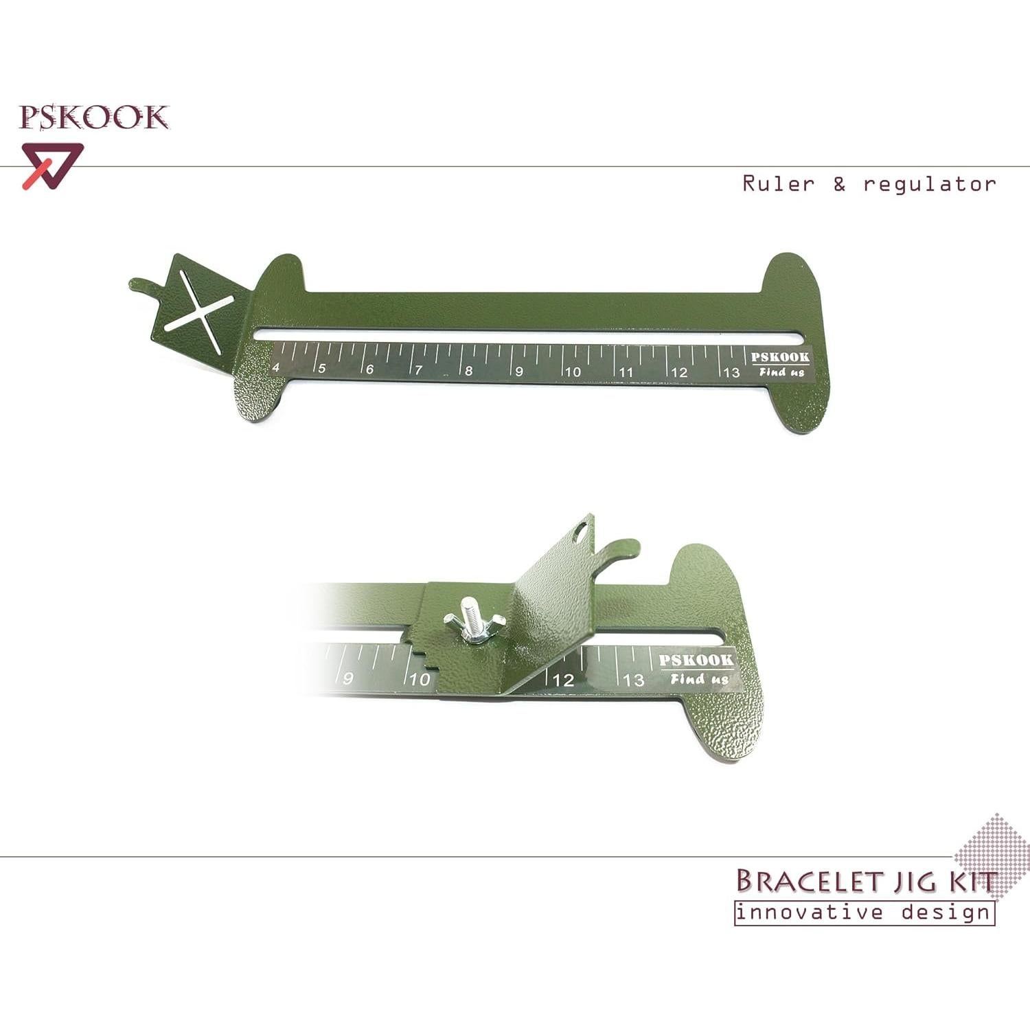 Kit de Juguete para Pulsera de Paracord PSKOOK 16 Piezas