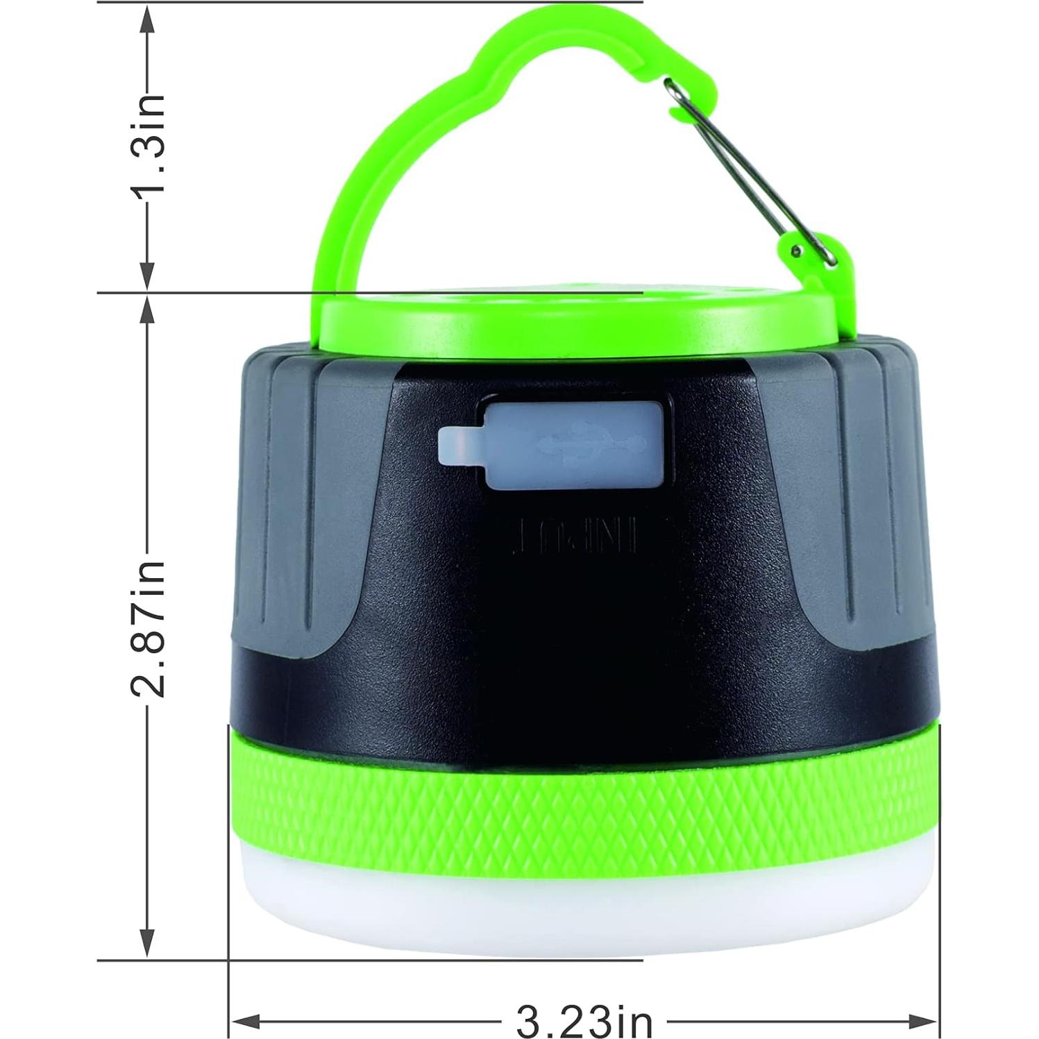 Linterna LED de Camping LIT-PaTH 4400 mAh Verde Grande
