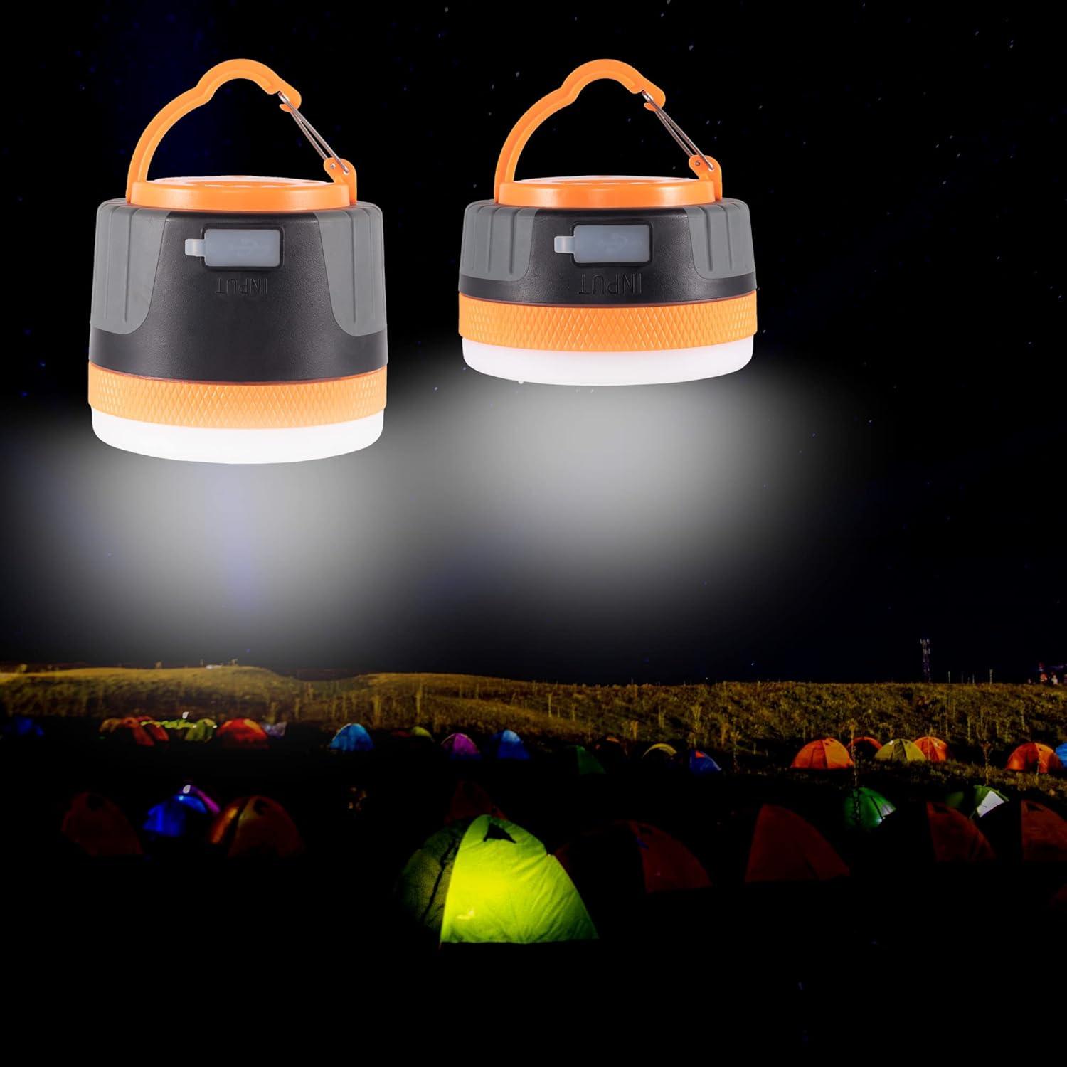 Linterna LED de Camping LIT-PaTH Recargable 2200 mAh Naranja
