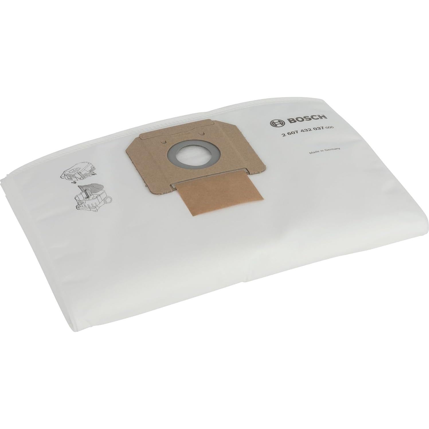 Bosch 5 Bolsas de Filtro de Fieltro para Extractores de Polvo