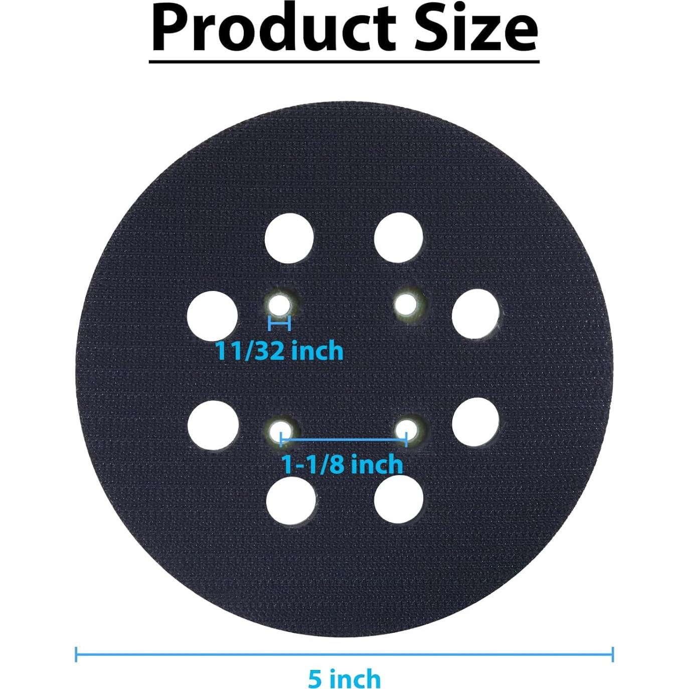 Pad de Lijadora Orbital 5" SHUTTLE GENIUS con 8 Agujeros