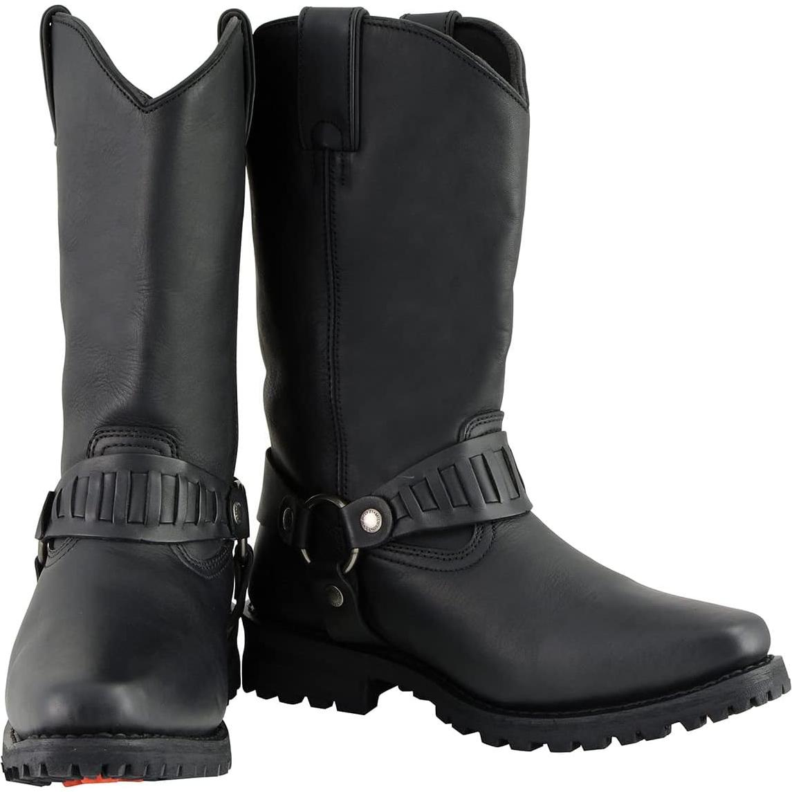 Botas de Motocicleta de Cuero Milwaukee MBM9015 11" Negras