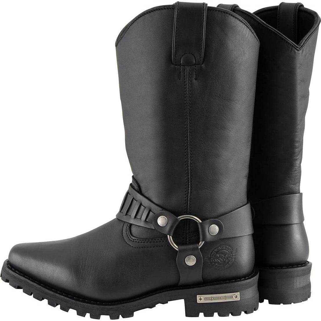 Botas de Motocicleta de Cuero Milwaukee MBM9015 11" Negras